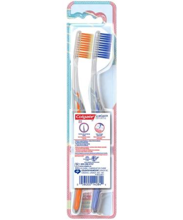 Colgate Slim Soft Toothbrush Advanced 2 Count - Buy Online on GoSupps.com