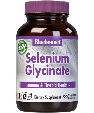 BlueBonnet Albion Yeast-Free Selenium Glycinate Capsules 200mcg - 90 Vegetarian Capsules - Buy Online on GoSupps.com