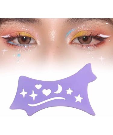 Kokiya Eyeliner Stencil Makeup Tool Multipurpose Eye Makeup Aid Easy to Use Silicone Eyeliner Aid for Girls Women Purple - Buy Online on GoSupps.com