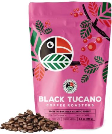 Black Tucano Brazilian Specialty Medium Roast Fruity Coffee - Premium 89+ Points Whole Bean - 250g 24 Pack - Buy Online on GoSupps.com