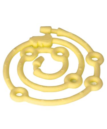 Buy Yellow Baby Pacifier Silicone Teether - Nipple Holder & Hanging Baskets for Crib & Bags | International Shipping Available - Buy Online on GoSupps.com