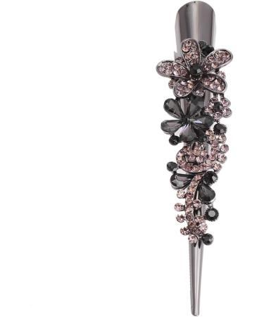 Minkissy Metal Hair Clips Metal Hair Clips 1Pc Large Alligator Hair Clips Rhinestone Duckbill Clips Crocodile Barrettes for Styling Hairdressing (Grey) Duckbill Hair Clips Duckbill Hair Clips - Buy Online on GoSupps.com