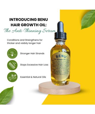 Benu Hair Growth Oil - 100% Natural Solution for Hair Loss & Growth | International Shipping Available - Buy Online on GoSupps.com