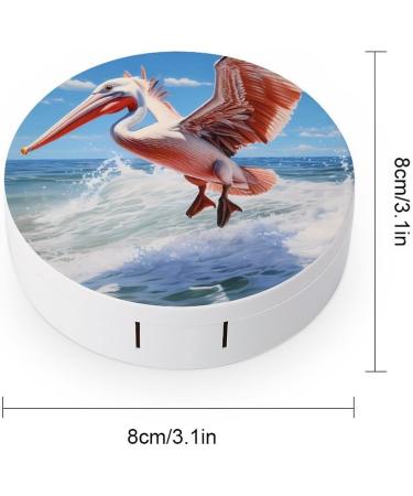 Pelican Bird Contact Lens Travel Kit - Portable Cute Lens Box with Mirror for Wild Wildlife Lovers - Buy Online on GoSupps.com