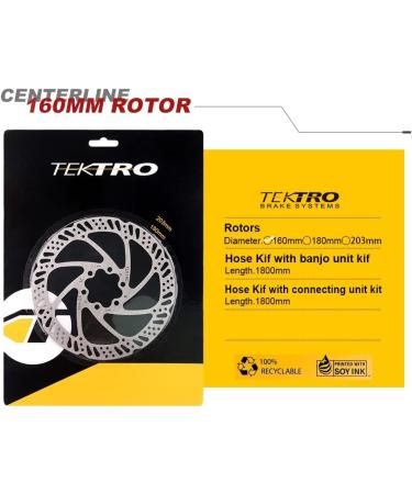 2 Pcs Tektro Disc Brake Rotors with Bolts - 160mm, 180mm, 203mm Options - Buy Online on GoSupps.com