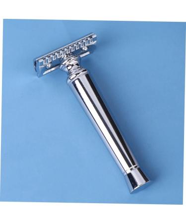 Beaupretty Men's Manual Safety Razor Set - 3-Pack Traditional Reusable Razors for Close Shaving | Silver Old Fashioned Design - Buy Online on GoSupps.com