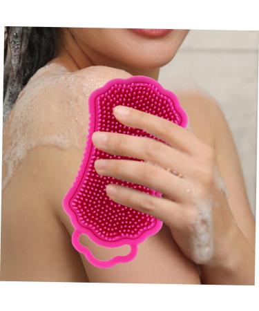 Frcolor Silicone Shower Scrubber & Hairbrush 2-Pack Scalp Meridian Massage Tool for Body & Hair Care Perfect for Bathing & Washing - Buy Online on GoSupps.com