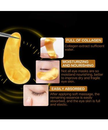 50 Pairs Collagen Golden Eye Pads | Anti-Fold Moisture Eye Masks with Hyaluronic Acid for Skin Regeneration - Buy Online on GoSupps.com