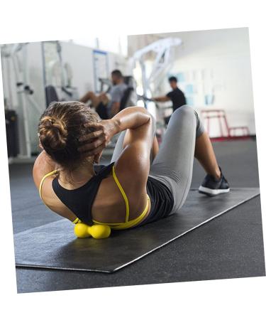 Buy BUIFULSIC Massage Device - Double Lacrosse Bands for Muscle Relaxation & Foot Massage | Fitness Resistance Yoga Equipment - Medium Yellow - Buy Online on GoSupps.com