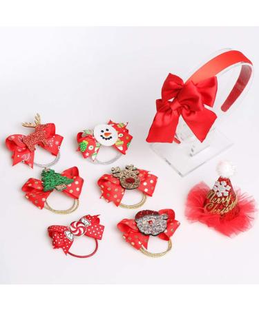 Lurrose 5pcs Christmas Santa Hair Tie Set | Bow Hair Scrunchies & Holiday Accessories for Kids & Girls - Buy Online on GoSupps.com