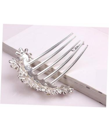 DOITOOL Tiara Hair Accessories Bridal Hair Comb Women Hair Comb Flower Hair Comb Wedding Women Hair Clip Rhinestones - Buy Online on GoSupps.com