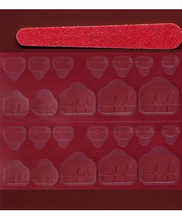 French Tip Press on toenails- Short Press On toenails with toenails Tips White Edged Nake Pink press on toenails Acrylic False toenails Cute Artificial toenails - Buy Online on GoSupps.com