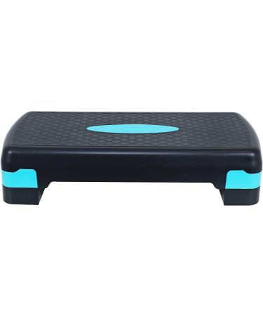 BalanceFrom Adjustable Aerobic Stepper Step Platform Trainer - Black/Blue | Fitness Workout Equipment - Buy Online on GoSupps.com