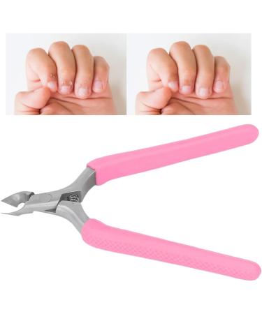 Nail Cuticle Trimmer Hygienic Built-in Spring Cuticle Trimmer with Protective Cover for Nail Salon (Pink) - Buy Online on GoSupps.com