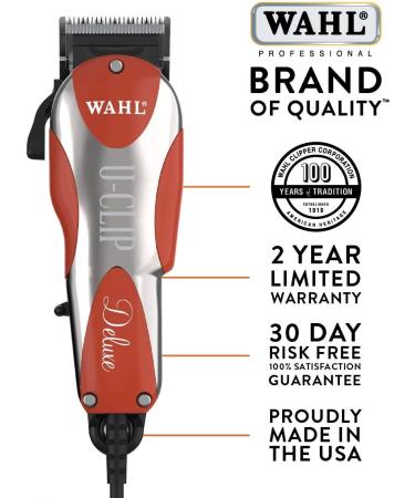 Wahl Deluxe U-Clip Pet Grooming Kit (9484-300) Red/Chrome - Buy Online on GoSupps.com