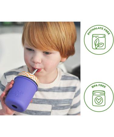 Safer Rounded End Stainless Steel Metal Straws for Mason Jars - Combo Pack with Cleaning Brush and Bag (6 Pack) - Buy Online on GoSupps.com