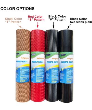 Unikstep Rubber Sheet 21.5x14.5 for Shoe Sole Repair & DIY Gasket Seal - Anti-Slip Cushion in Red S Pattern - Buy Online on GoSupps.com