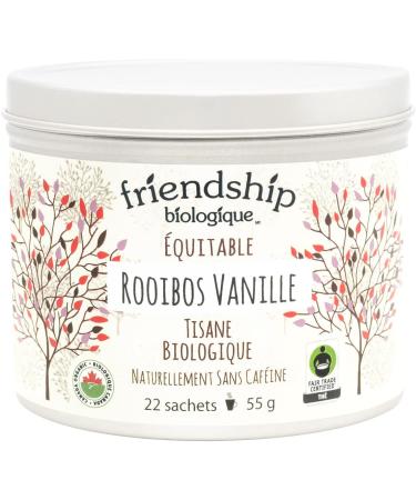Friendship Organics Vanilla Rooibos Tea Bags Organic and Fair Trade Herbal 22 Count 22 Count (Pack of 1) - Buy Online on GoSupps.com