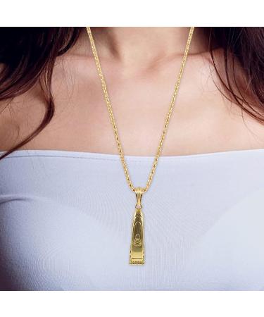 KALLORY Barber Shop Accessories | Women's Titanium Necklaces & Hairdresser Jewelry - Adjustable Choker & Long Chain Key Necklace for Christmas - Buy Online on GoSupps.com