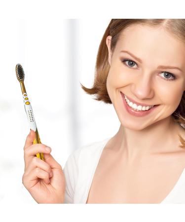 Portable Soft Bristle Toothbrush with Dental Floss - Ideal Travel Toothbrush for Family & Sensitive Teeth - Buy Online on GoSupps.com