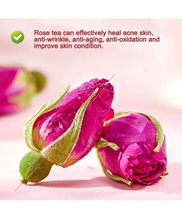 Plant Gift Rose Buds Tea 50G/1.76oz For Beauty Premium 100% Organic Intact Rose Tea Herbal Tea with Rich aroma Relieve Anxiety& Promote Metabolism Caffeine-Free - Buy Online on GoSupps.com
