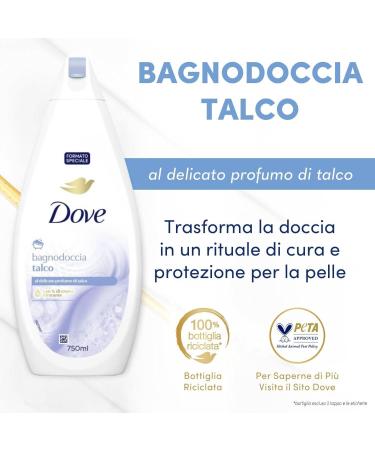  Dove Dove Talc Beauty Bubble Bath 750 Ml (2 Units) - Buy Online on GoSupps.com