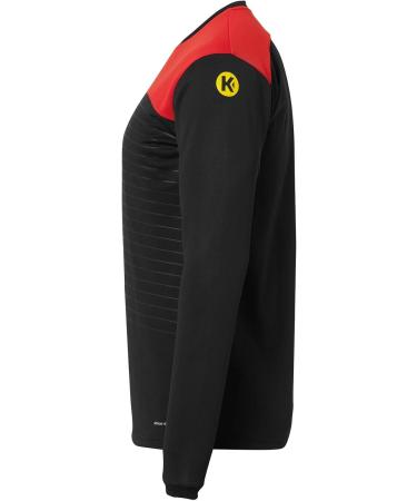 Buy Kempa Herren Emotion 2.0 Langarmshirt - Herren Longsleeve in Schwarz/Rot/Gelb | International Shipping Available - Buy Online on GoSupps.com