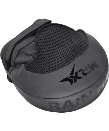MRX Gel Tech Boxing Hook & Jab Pads MMA Focus Punching Mitts - Black/White (Pair) - Buy Online on GoSupps.com