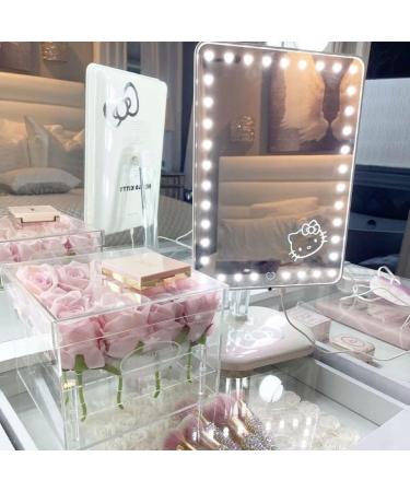Hello Kitty Touch Pro Makeup Mirror with Bluetooth Speaker - 360 Rotation & LED Lights - Buy Online on GoSupps.com