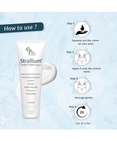 Best Stretch Mark Cream for Pregnancy & Body - Moisturizing 75g Cream for Stomach Thighs & More - Buy Online on GoSupps.com