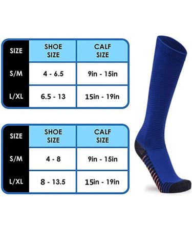 ZLYJ Compression Stockings - 2 Pairs for Men & Women | Ideal Running Socks for Sports & Athletics - S Orange - Buy Online on GoSupps.com