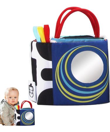 Bexdug Baby Fabric Book | High-Contrast Sensory Toy for Brain Development | Washable Early Education Activity Book for Tummy Time & Play - Buy Online on GoSupps.com
