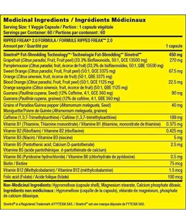 PharmaFreak RIPPED FREAK 2.0 (60 Veggie Caps + 28 Caps BONUS 46% more) | Hybrid Thermogenic Supplement 60 Caps + 28 Caps - Buy Online on GoSupps.com