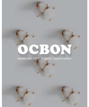 OCBON Organic Cotton Pantyliner Regular - Ultra Thin, Unscented & Chemical-Free - 40pcs Pack - Buy Online on GoSupps.com