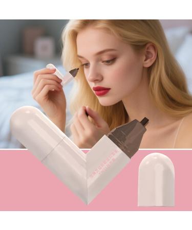 Winged Eye End Stamp Doubletip winged eyeliner stamp Makeup winged eye end stamp with 2 tips Waterproof stencil for dating meetings wearable cosmetics Brown - Buy Online on GoSupps.com