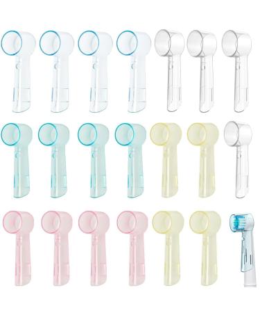 20 pieces toothbrush toothbrush etuitooth brush case toothbrush protection toothbrush protective cap to toothbrushes toothbrushes etui travel storage electrical toothbrush multicolored
