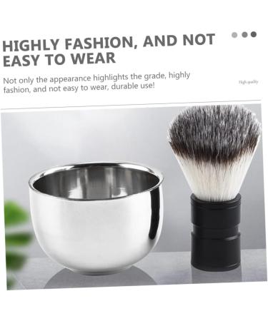 Beavorty 2 STK Impact Bowl Tools for Men | Stainless Steel Shaving Soap Container | Rabbit Ears Bubble Bowl for Home Shaving | 7.3x5cm Silver - Buy Online on GoSupps.com