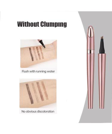 2024 New Magic Eyebrow Pencil 3D Waterproof Microblading Eyebrow Pencil Contouring Pen 4-Tipped Precise Brow Pen for Women and Girl (Light Brown) - Buy Online on GoSupps.com