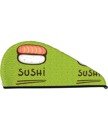 Fresh Sushi Microfiber Hair Towel Wrap - Super Absorbent Coral Velvet Quick Dry Cap for Long Curly & Thick Hair | Ideal for Women - Buy Online on GoSupps.com
