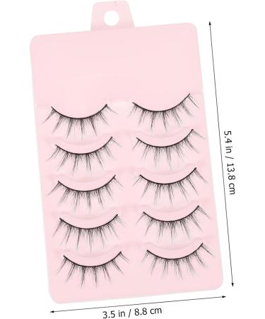 POPETPOP Magnetic False Eyelashes 5 Pairs Eyelash Make up 5d Extend Fiber Natural False Lashes - Buy Online on GoSupps.com