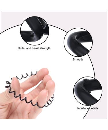 Tadipri Telephone Cable Hair Scrunchie Elastic Hair Band 9 Pieces 3 Colours Spiral Telephone Cable Large Anti Split Ends Braid Elastic Fitness Hair Band Spiral Small for Girls and Women - Buy Online on GoSupps.com