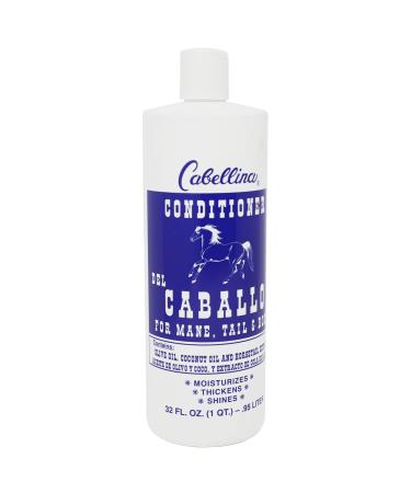 Cabellina Conditioner del Caballo Moisturizing Conditioner to Prevent Hair Loss with Horsetail Plant Extract Volume and Shine to your hair 32 FL Oz Bottle