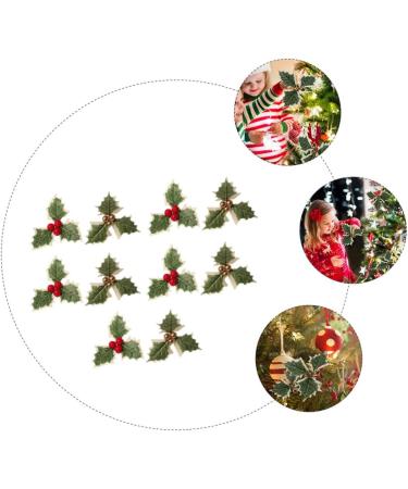 Zerodeko 60 Pcs Small Golden Fruit Green Leaves Red Christmas Plug-in Plastic Golden+redx3pcs 13.5X13.5X2.5CMx3pcs - Buy Online on GoSupps.com