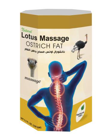 Lotus Massage Ostrich Fat Natural Rub Cream Herbal Muscle Massage Relax 5.29 oz 150 gm