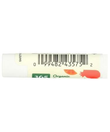 365 by Whole Foods Market Organic Flavored Lip Balm Pomegranate Orange 0.15 Ounce Pomegranate Orange 0.15 Ounce (Pack of 1) - Buy Online on GoSupps.com