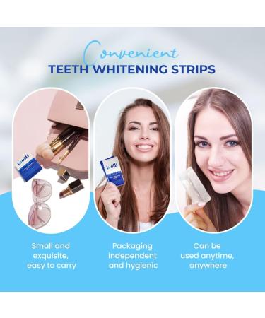 LUELLI Teeth Whitening Strips - 7-Day Whitening Kit - 10 Shades Whiter - 14 Treatments - Buy Online on GoSupps.com