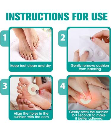60 PCS Self Adhesive Callus Pads for Corn & Callus Remover - Pain Relief Toe & Heel Protectors - Buy Online on GoSupps.com