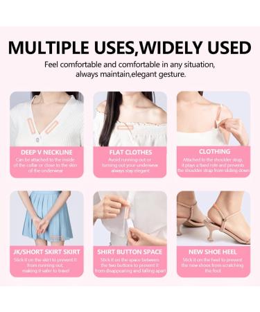 50 Pack Double Sided Fashion Tape for Women - Ideal for Backless Dresses & V Neck Tops - Clear Skin-Friendly Fabric Tape - Easy to Use Alternative to Liquid Tape - Buy Online on GoSupps.com