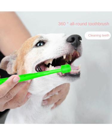 Dog Brush Cat Pet Puppy Gum Finger Toothbrush Dental Care Teeth Cleaning Supplies Kit for Dogs 2 Pcs 360 Silicone - Buy Online on GoSupps.com