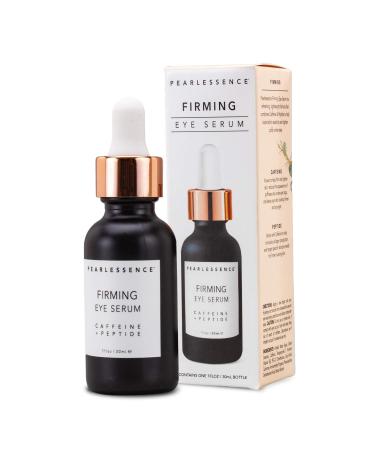 Pearlessence Firming Eye Serum with Caffeine + Peptide | Reduces Under Eye Bags & Puffy Eyes | Made in USA, Cruelty Free | 1oz - Buy Online on GoSupps.com